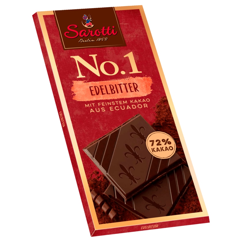Sarotti No.1 Edelbitterschokolade 72% 100g